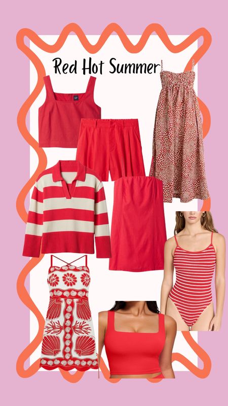 Red hot summer finds / matching set / strawberry print dress / striped sweater / matching set / hunza g / tuckernuck / vacation outfit / JCrew 

#LTKTravel #LTKFindsUnder100 #LTKStyleTip