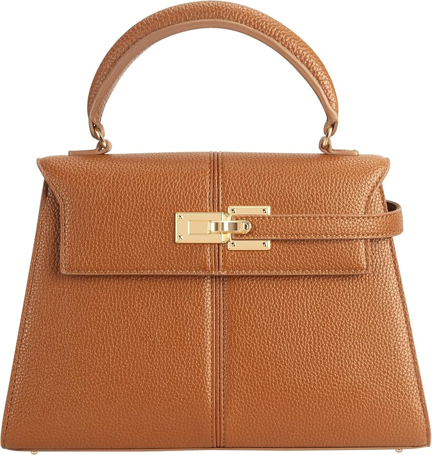 Women's Top-handle Handbags– Vegan Leather Vintage Top Handle Design with Adjustable Strap, Fas... | Amazon (US)