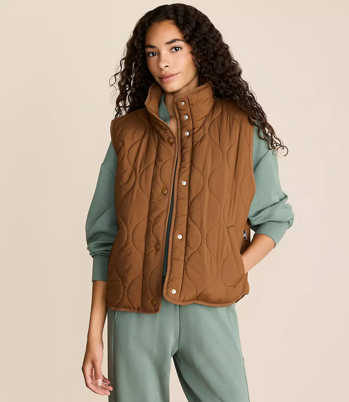 Lou & Grey Quilted Pocket Vest | LOFT