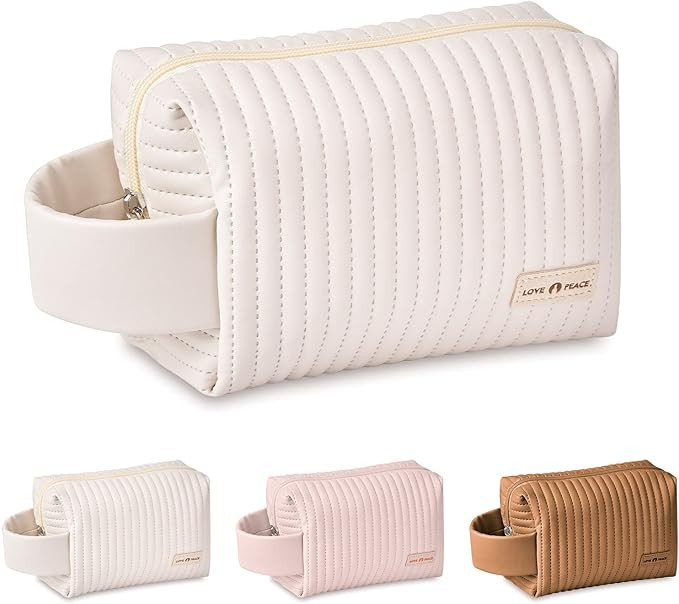 burfocus Small Cosmetic Bags,Zipper Pouch,Makeup Brushes Bag, Waterproof Travel Cosmetic Organize... | Amazon (US)