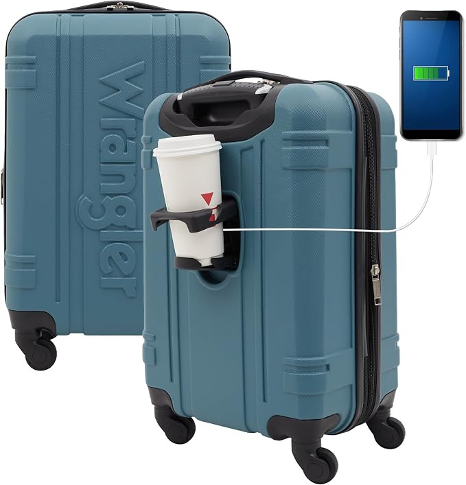 Wrangler Astral Hardside Luggage, Hydro, 20-Inch Carry-On | Amazon (US)