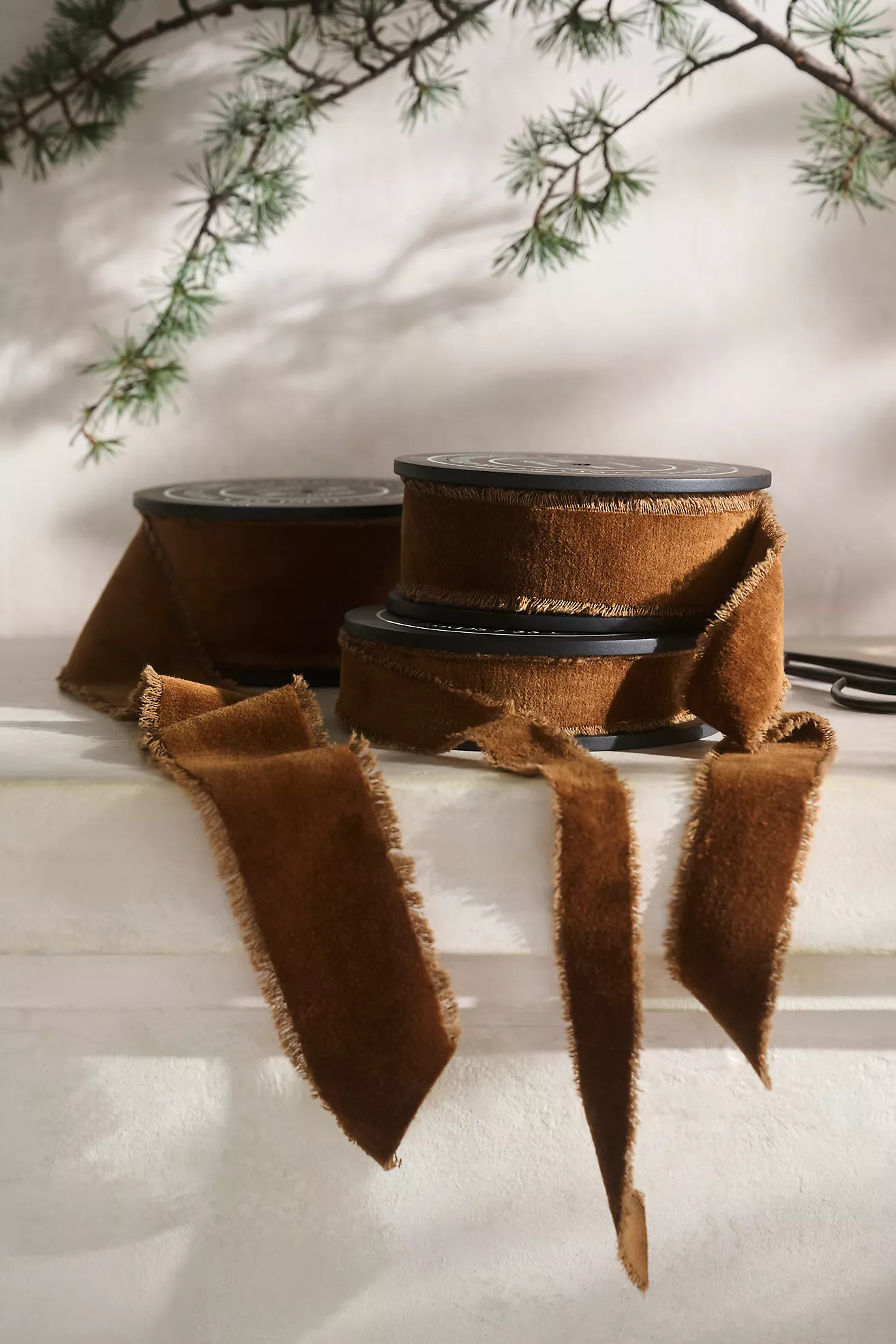 Antiqued Frayed Velvet Ribbon | Anthropologie (US)