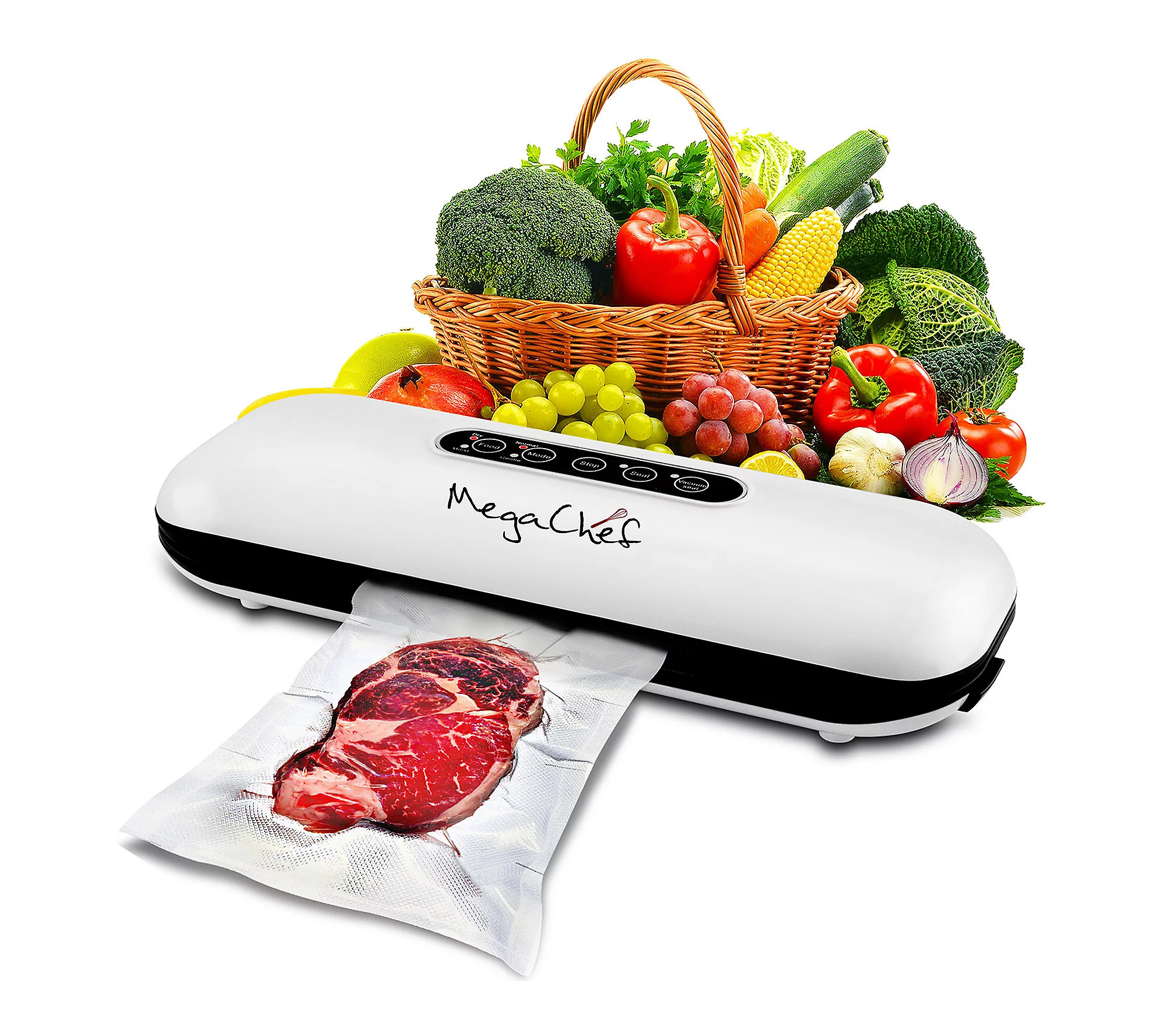 MegaChef Home Vacuum Sealer & Food Preserver wi th Extra Bags | QVC