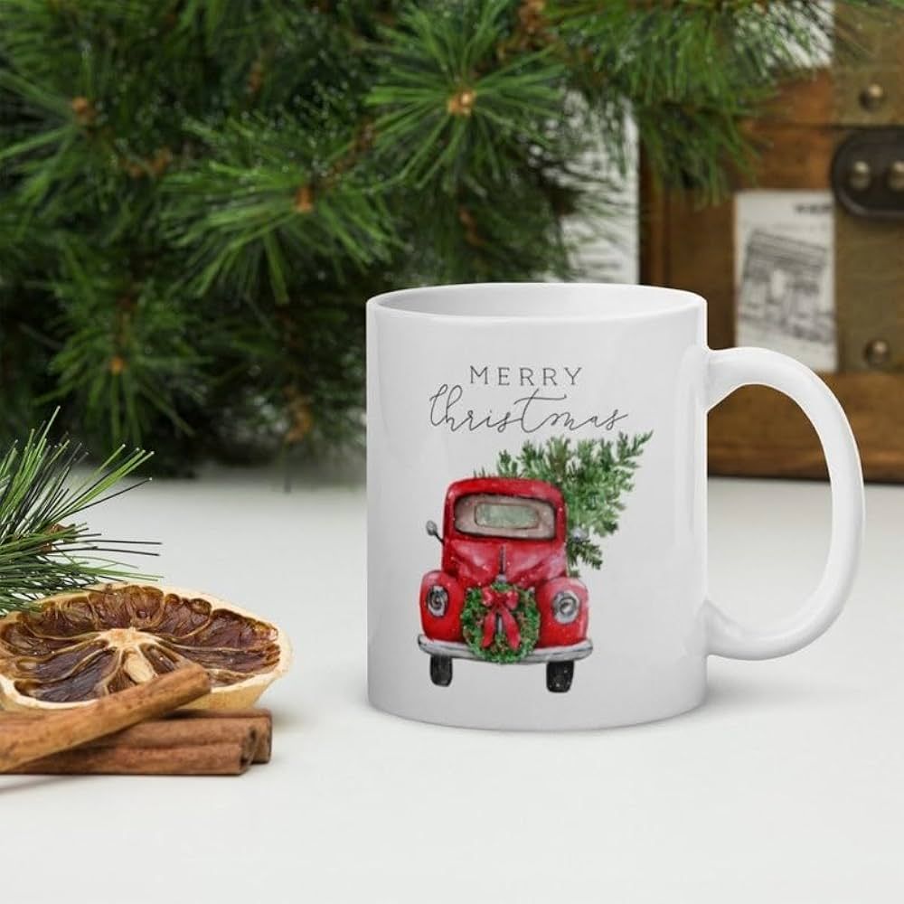 Cute Christmas Traveler Mug, Merry Christmas Camper Mug, Christmas Trees Coffee Cup, Cute Christm... | Amazon (US)