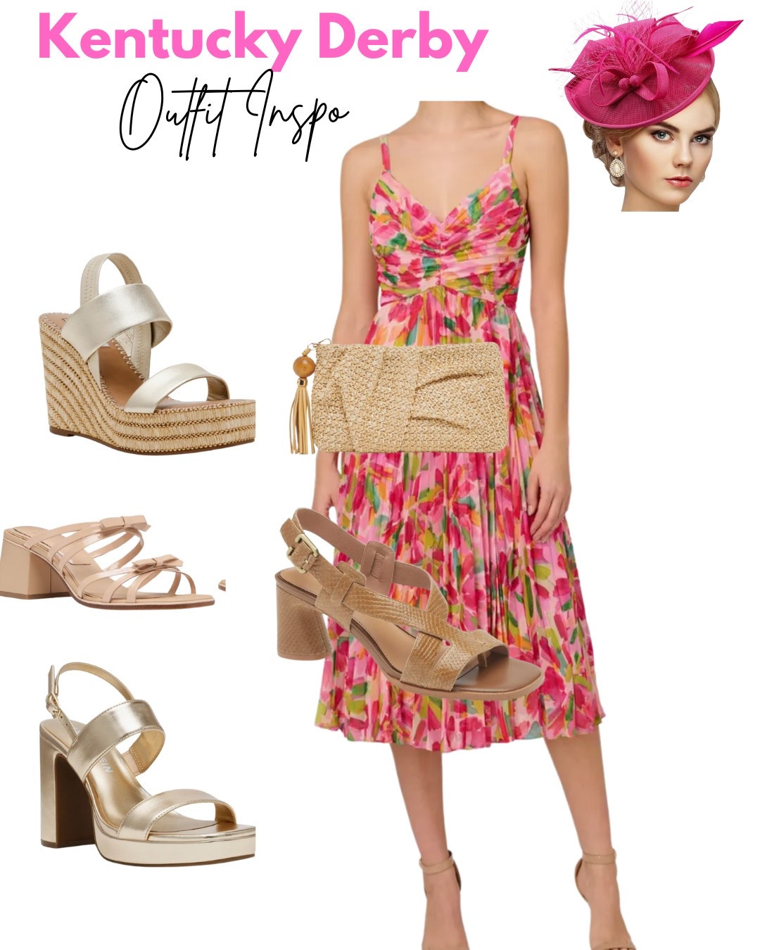 Derby outfit, Kentucky derby outfit inspo, floral dress, spring outfit, platforms, comfortable heels, derby dress, spring outfit, vacation outfit 

#LTKSpringSale #LTKWatchNow #LTKSeasonal