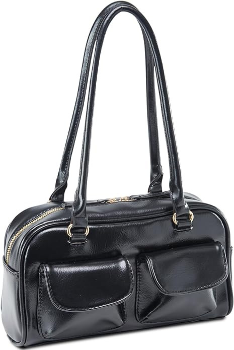 Shoulder Bag Purses For Women,Retro Leather Tote Handbags Satchel Under The Arm Clutch Bag | Amazon (US)