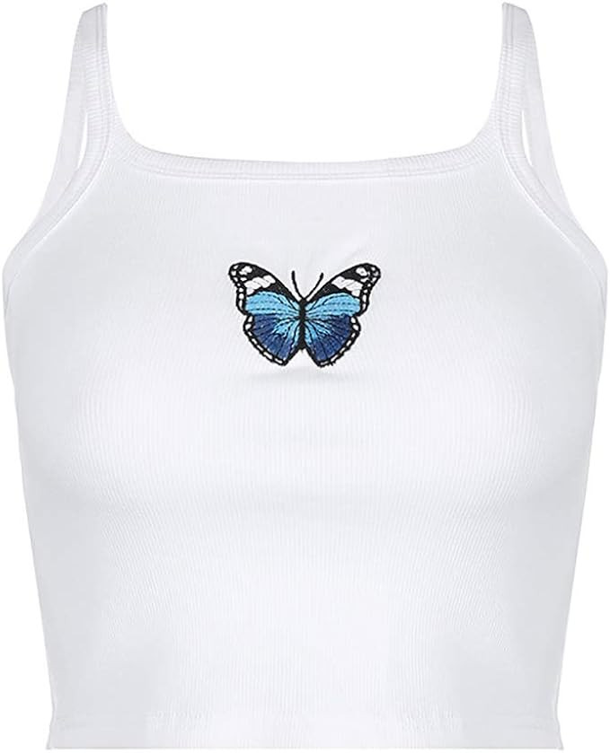 SansoiSan Women Tank Tops Sleeveless Cute Ladies Basic Camis Tops Vests | Amazon (US)