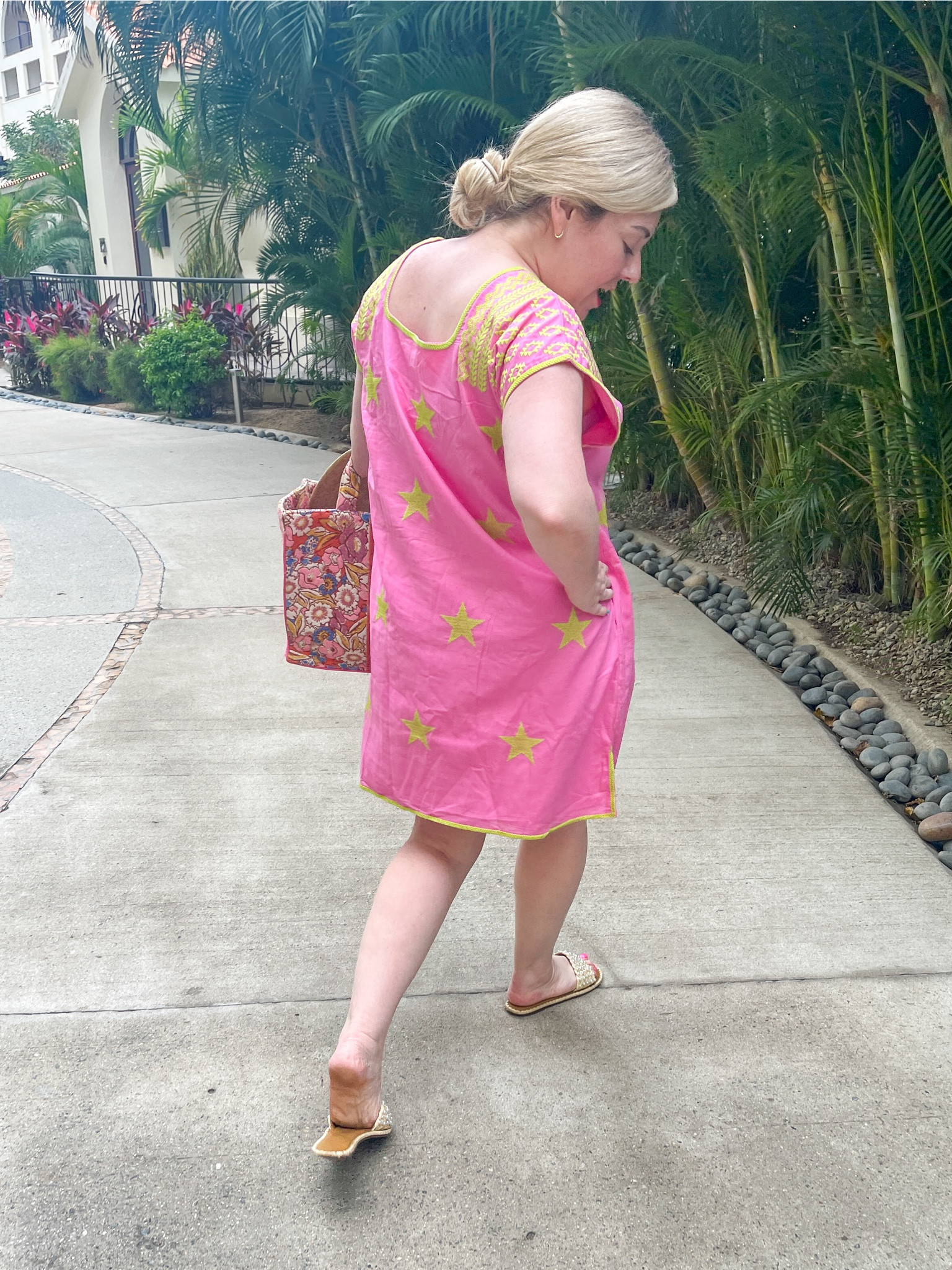 I love this dress as a casual outfit or coverup. I always crush over a pink and green combo! 

#LTKstyletip