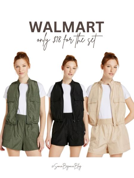 Layer up in style with these versatile Walmart vest and shorts sets for just $18! 🌟🍂 Whether you're going for classic black, earthy green, or neutral beige, these pieces offer endless mix-and-match potential. Add some casual flair to your everyday look. #AffordableFashion #LayeringLove #RomperSeason #WalmartFashion #NeutralStyle #CasualChic #FashionFinds #EverydayWear #SavvyShopping #WardrobeEssentials

#LTKsalealert #LTKfindsunder50 #LTKSeasonal