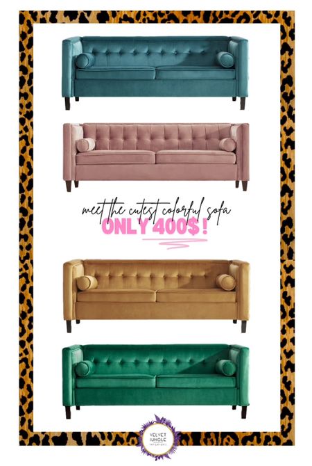 Want a super cute and colorful sofa that’s affordable and has fantastic reviews ? Yeah you do ! This baby comes in a bunch of  adorable colors and they’re all under 400$ right now 😍😍

#velvetsofa #pink #green #mustard #teal #jeweltones

#LTKhome #LTKstyletip