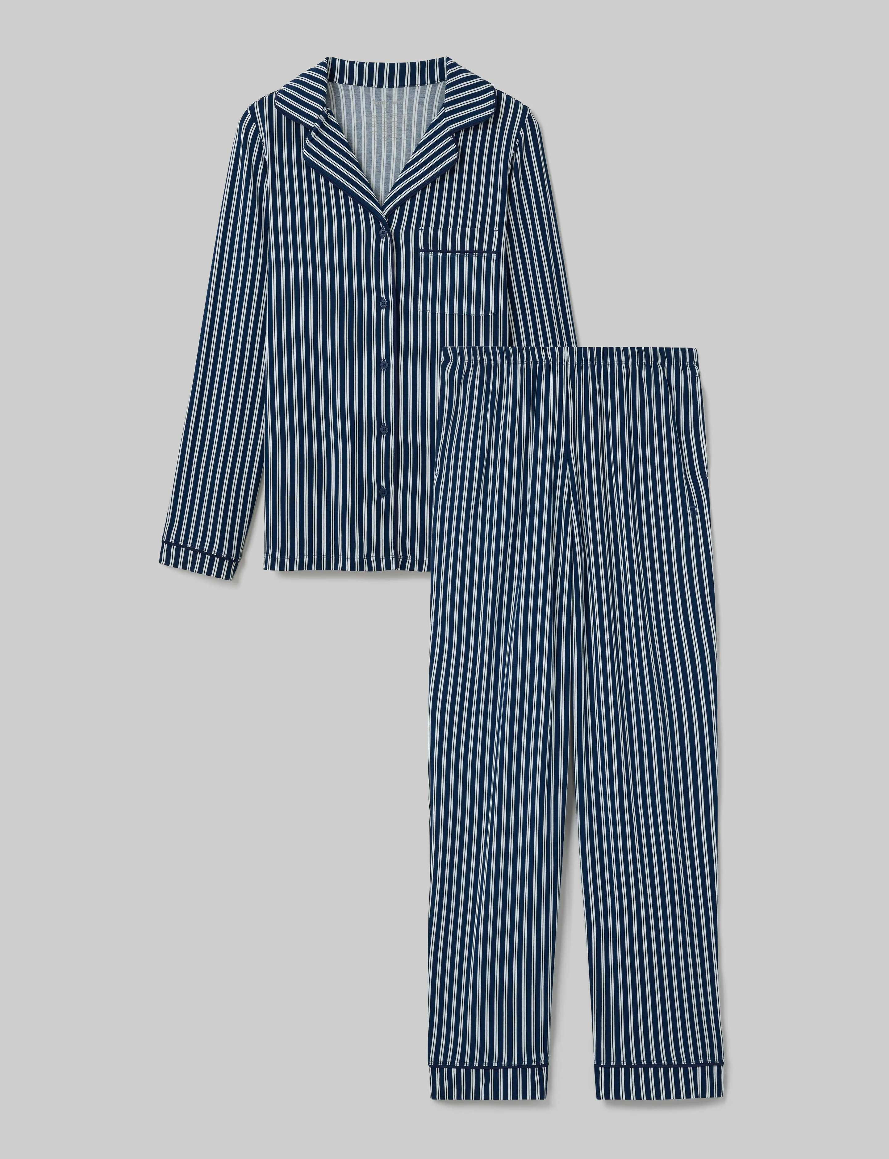 Women's Downtime Long Sleeve Pajama Top & Pant Set | Tommy John