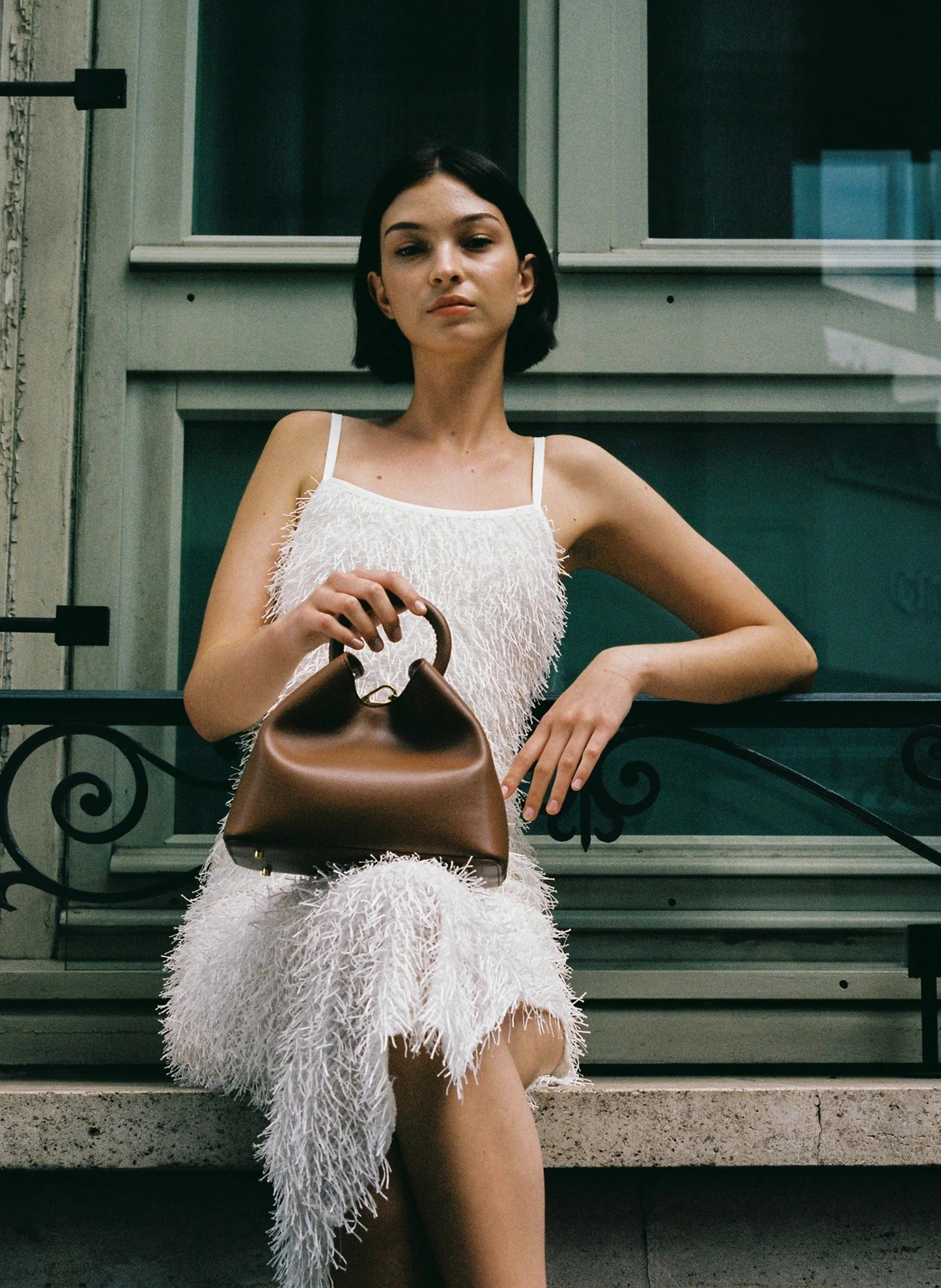 Baozi Leather Cognac - Leather Handbags for Women - Elleme | Elleme