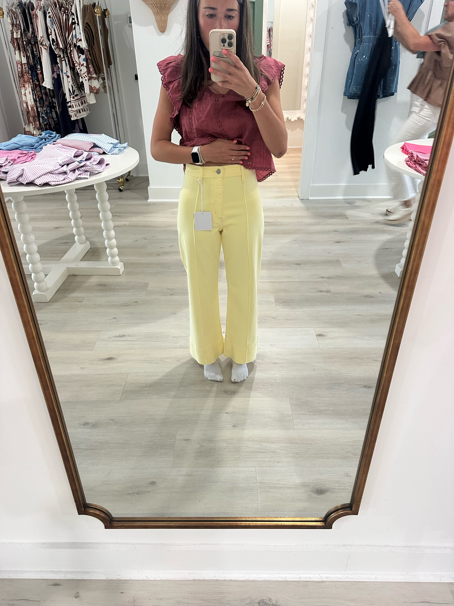 Obsessed with these Pistola jeans! Bought from work! 💛