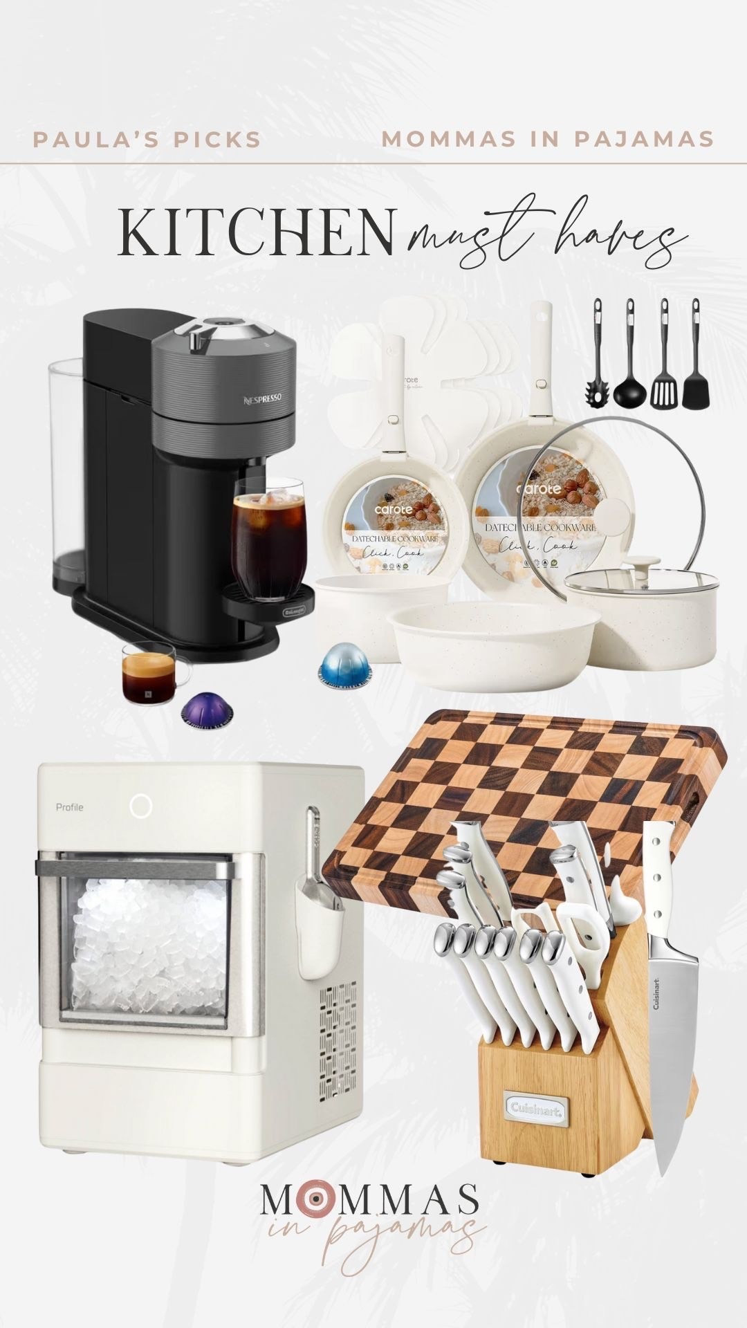 My favorite kitchen items are perfect for Christmas gifts. This Nespresso machine and ice maker are both splurges, but they are well worth it. I use these all the time and am lost when I’m away from home and don’t have my go-tos for the perfect iced coffee in the morning. I updated our kitchen with shades of white and I love these pots and this knife set. 
Home finds, kitchen must haves 

#LTKPetite #LTKHome #LTKMidsize