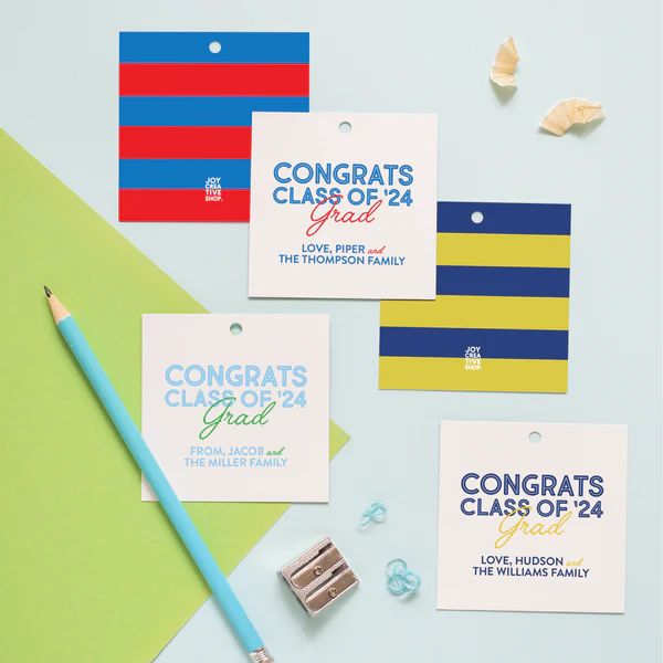 Congrats Class of '24 Graduation Gift Tag | Joy Creative Shop