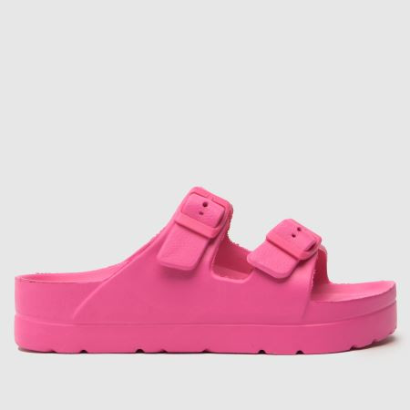 Womens Pink schuh Tiara Flatform Eva Footbed Sandals | schuh | Schuh