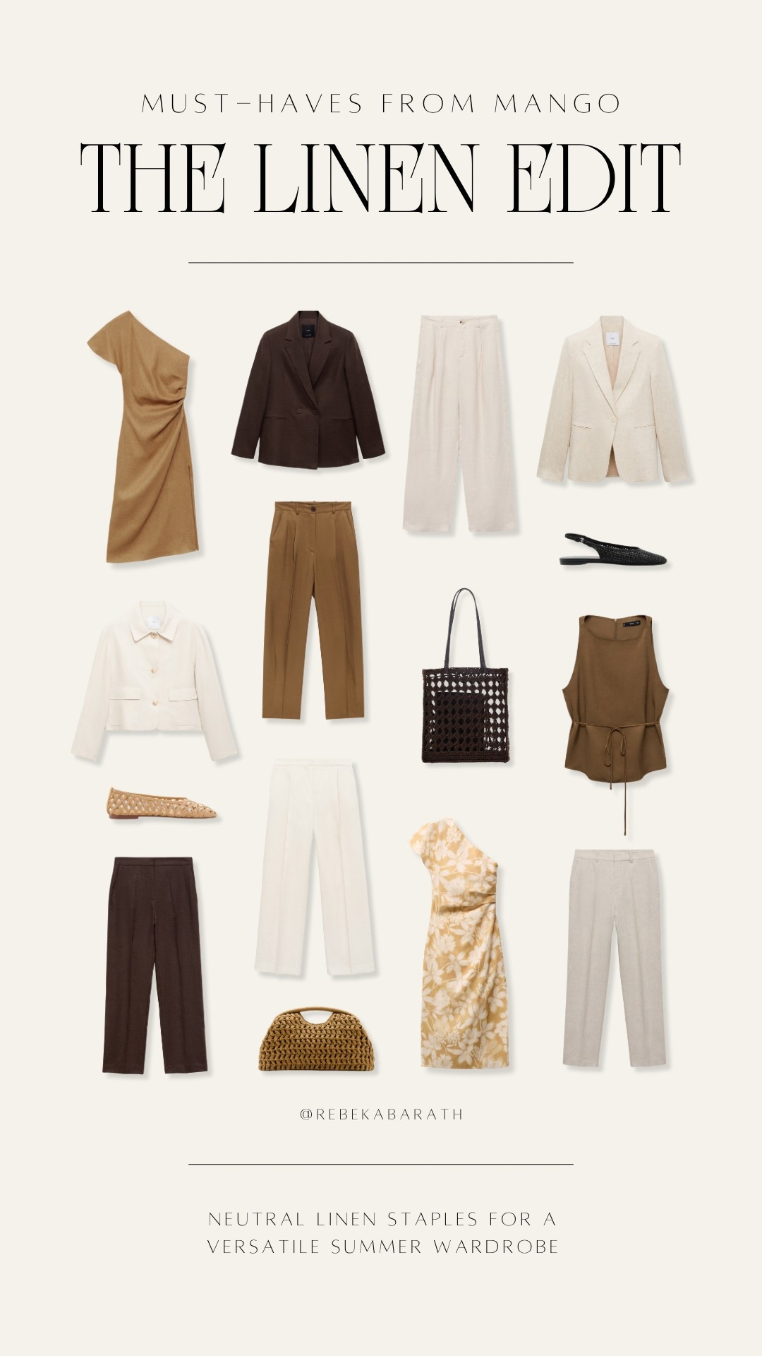 Must-haves from Mango // The linen edit

summer wardrobe | summer style | summer workwear | linen dress | linen trousers | mango edit

#LTKStyleTip #LTKWorkwear #LTKShoeCrush