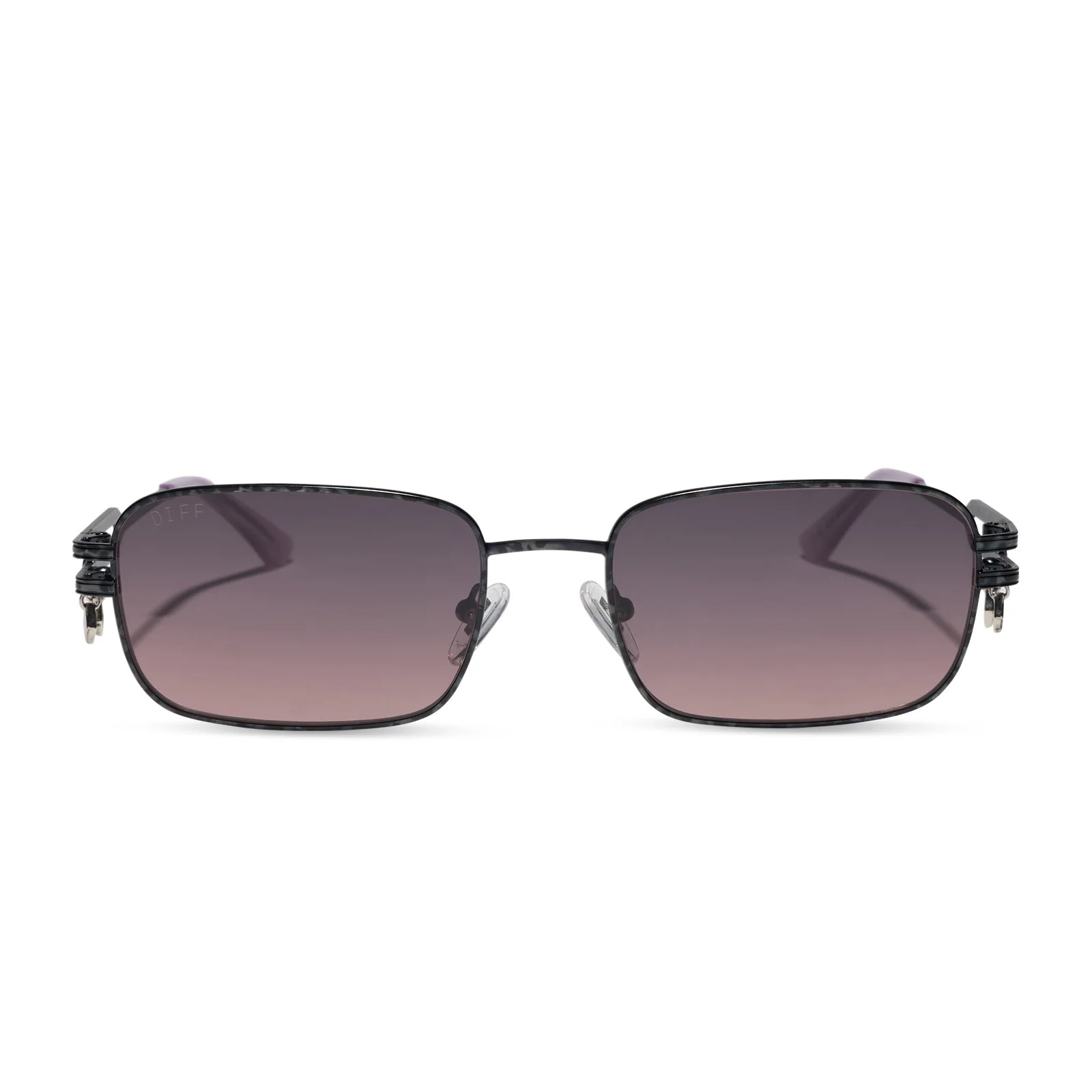 KYLIE - GUNMETAL + MAUVE + SUNGLASSES | DIFF Eyewear