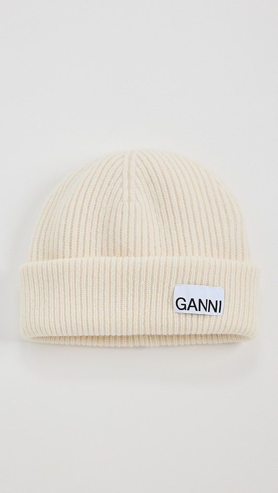 GANNI Light Structured Rib Knit Beanie | Shopbop | Shopbop