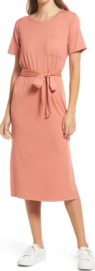 Belted Pocket T-Shirt Dress | Nordstrom