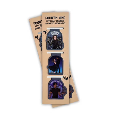 Violet and Xaden Fourth Wing Magnetic Bookmarks | Target