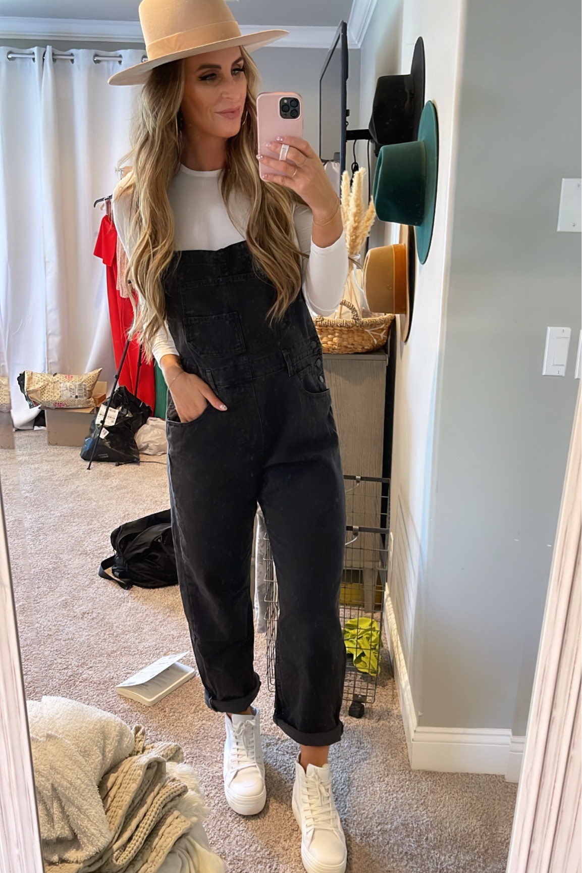 OOTD for chasing 30 kids around at Carson’s birthday. Normally I’m a skinny leg kind of girl, but I LOVE these wide leg overalls. And they have plenty of length for my tall girlies! 

Tee is a super soft and stretchy material 

Shirt - large 
Overalls - large 



#LTKcurves #LTKstyletip #LTKFind