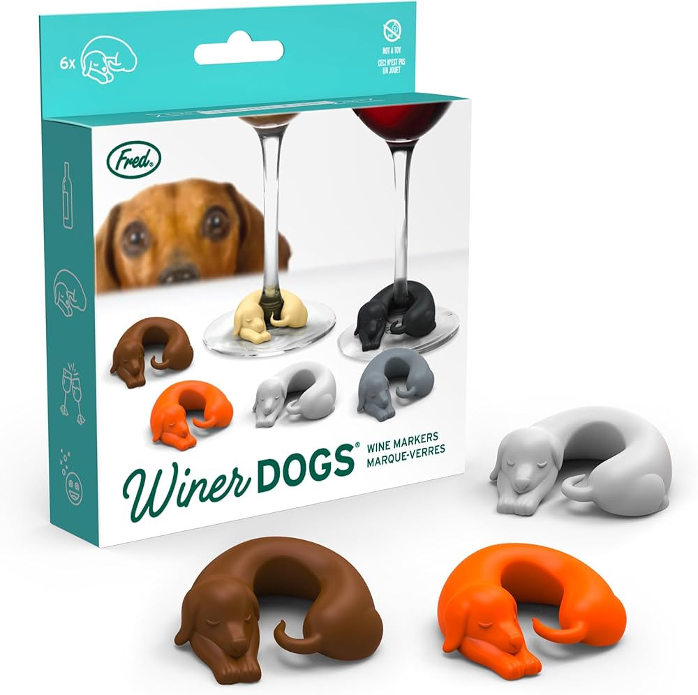 Genuine Fred Fred WINER DOGS Dachshund Dog Drink Markers, Set of 6 | Amazon (US)