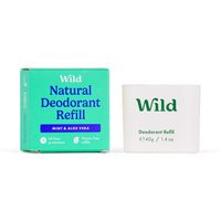 Wild Men's Mint and Aloe Vera Deodorant Refill 40g | Look Fantastic (UK)