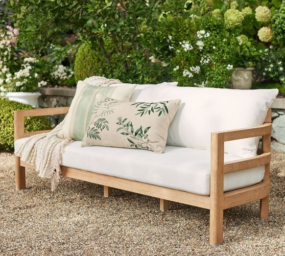 Woodside Eucalyptus Outdoor Sofa (76") | Pottery Barn (US)