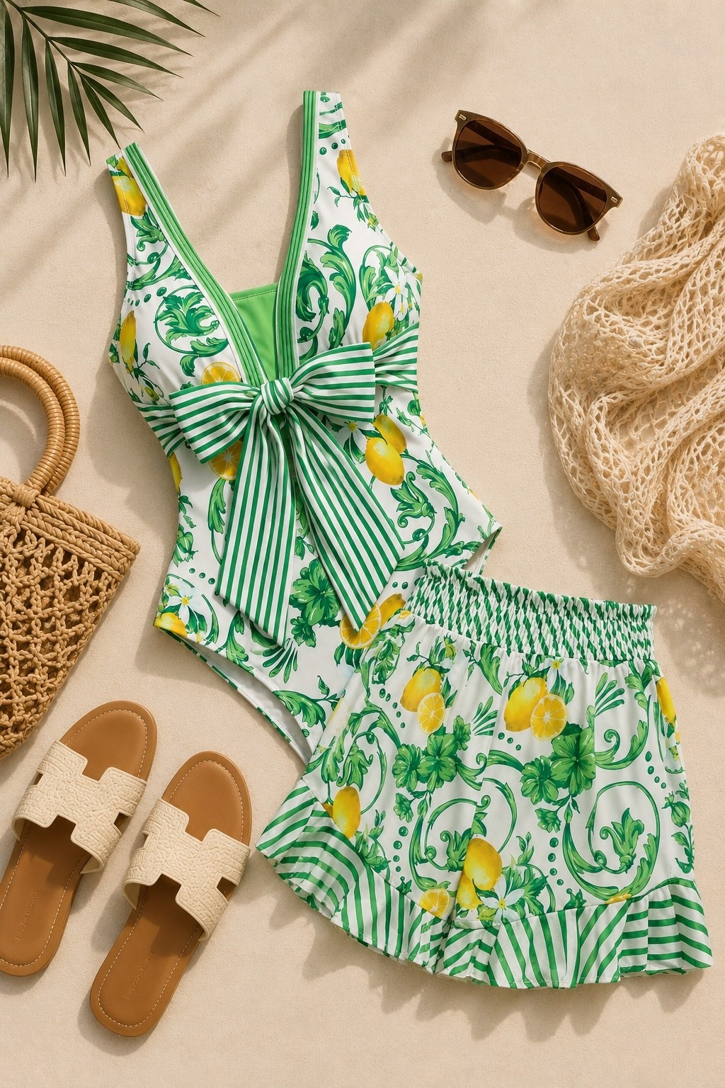 This lemon print swimsuit set is made for summer vacations 🍋☀️

The bright print, oversized bow detail, and matching swim skirt make it such a fun statement piece for beach days, cruises, and poolside afternoons. Just add sandals, sunglasses, and a straw tote for an effortless resort-ready look.

One of those swimsuits that feels both cute and comfortable while still standing out.

#LTKSwim #VacationStyle #ResortWear #SummerOutfit #BeachVacation #PoolsideStyle #SwimsuitSeason #CruiseOutfit #SummerFashion #LTKFinds