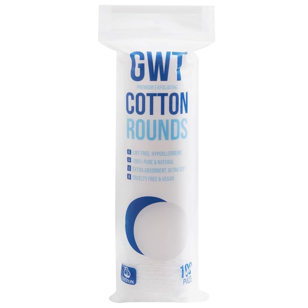 GWT Premium Cotton Rounds for Face, 100% Pure & Lint-Free Cotton Pads, Soft & Absorbent Makeup Re... | Amazon (US)