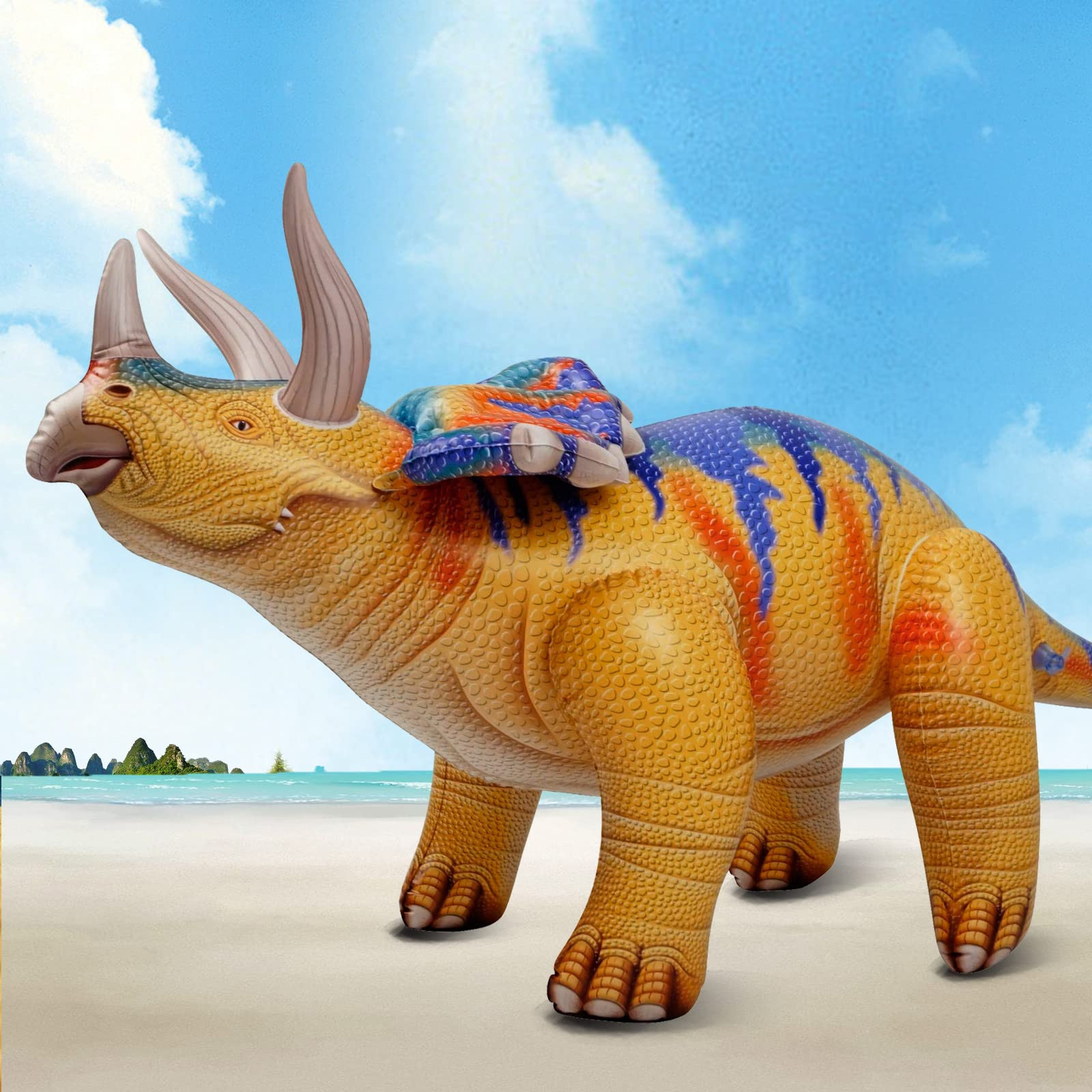 43"L Inflatable Dinosaur Toys Jurassic Birthday Party Supplies, Blow up Dinosaur Balloons Party D... | Amazon (US)