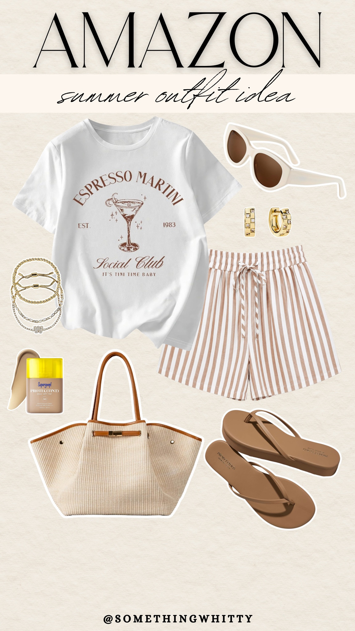 Summer outfit inspiration! This comfy tee, shorts, and sandals are perfect for a beach day. Don’t forget the SPF! #summeroutfit #casual #style #founditonamazon #womens

#LTKootd #LTKgrwm #LTKSeasonal