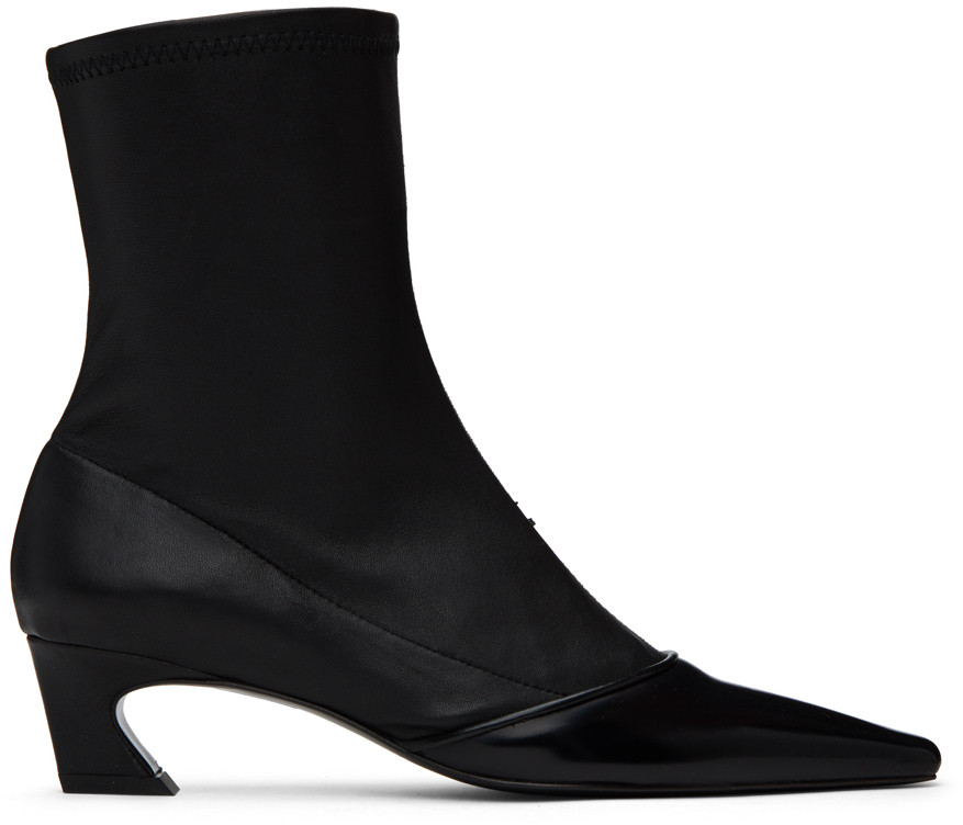 Acne Studios Black Heeled Boots | SSENSE