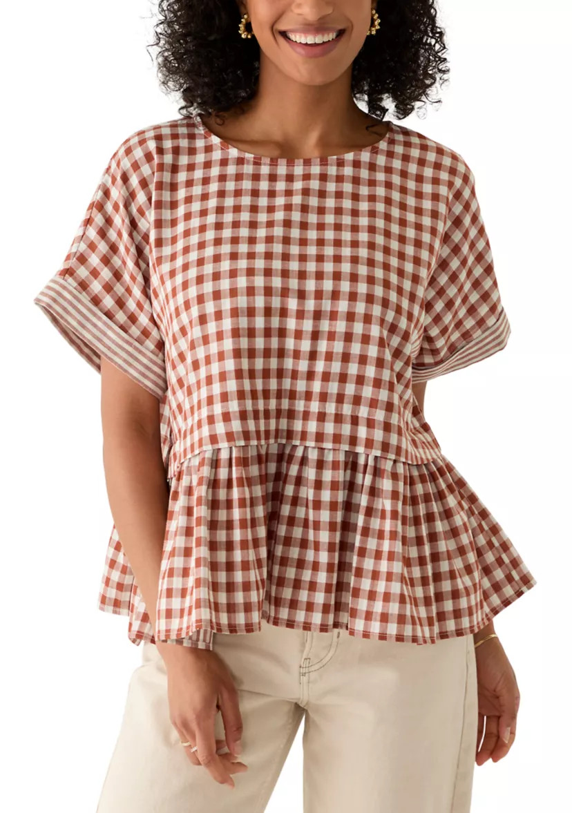 Women's Short Sleeve Peplum Top | Belk
