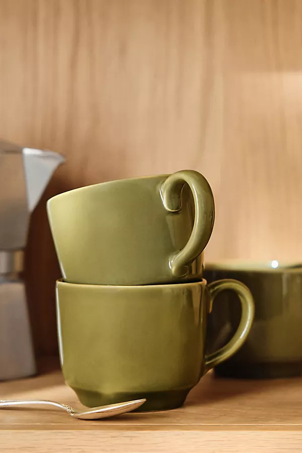 Reeves Portuguese Stoneware Mugs, Set of 4 | Anthropologie (US)