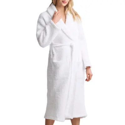 barefoot dreams Gender Inclusive CozyChic™ Robe in Mineral at Nordstrom, Size 2 | Nordstrom