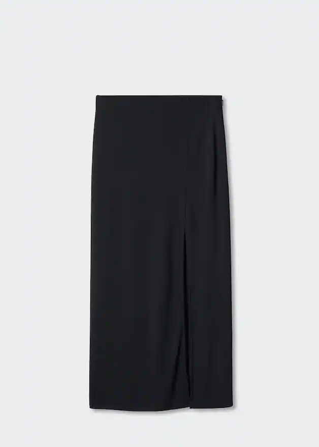 Leather midi skirt -  Women | Mango United Kingdom | MANGO (UK)