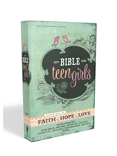 NIV, Bible for Teen Girls, Hardcover: Growing in Faith, Hope, and Love     Hardcover – August 2... | Amazon (US)