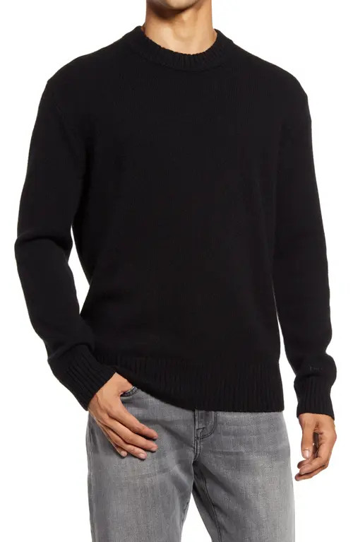 FRAME Cashmere Sweater in Noir at Nordstrom, Size Medium | Nordstrom