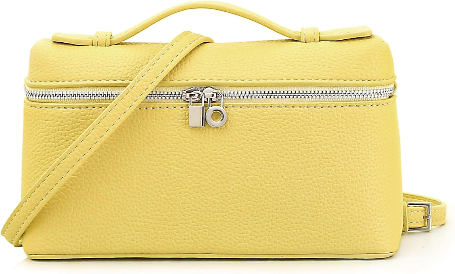 Crossbody Bags for Women – Small Designer Top Handle Shoulder Bag with Adjustable Strap, Pebble... | Amazon (US)