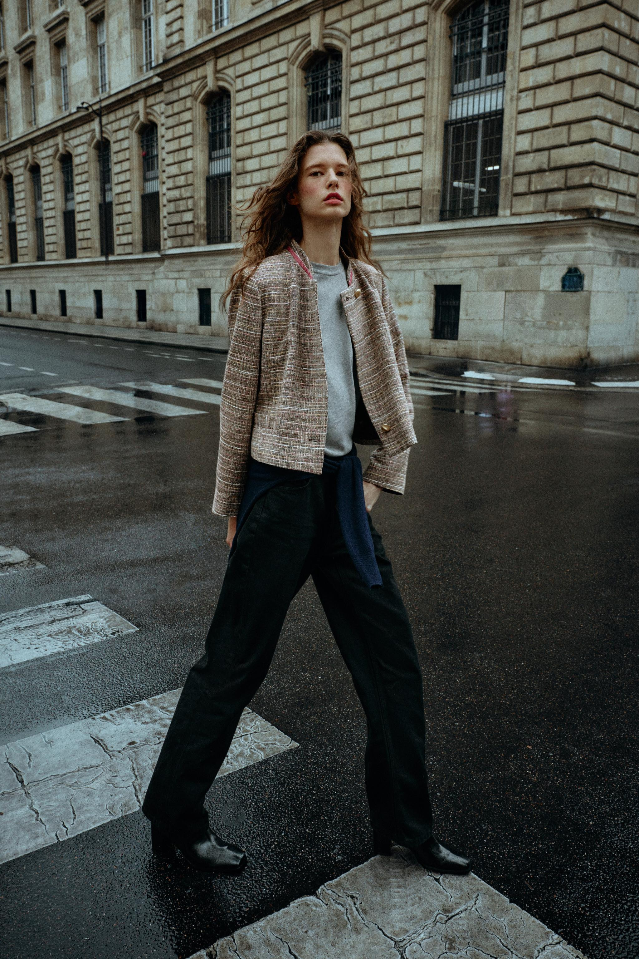 STRUCTURED CROPPED BLAZER | Zara US