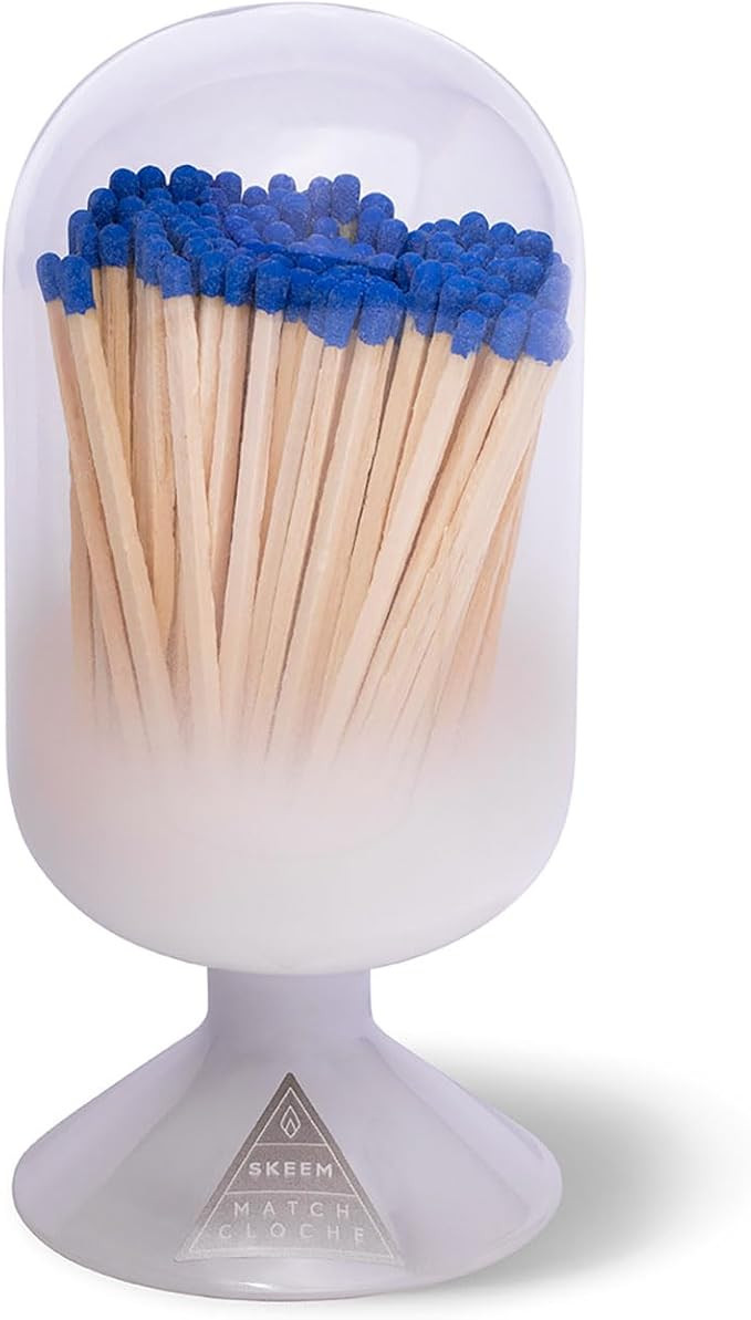 Skeem Cloud Match Cloche with Striker - Blue-Tipped Matches - Includes 120 Small Match Sticks - P... | Amazon (US)