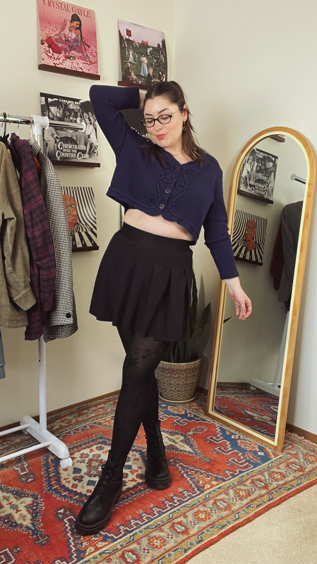 Edgy + feminine is the perfect style blend IMO 

My go-to formula is either edgy bottoms + feminine top or feminine bottoms + edgy top.

If I lean more into a feminine or chic outfit like I did here, I make sure my outerwear and shoes give me an edgier vibe! 

How do you balance these two styles as a grunge babe?

#LTKgrwm #LTKMidsize #LTKootd