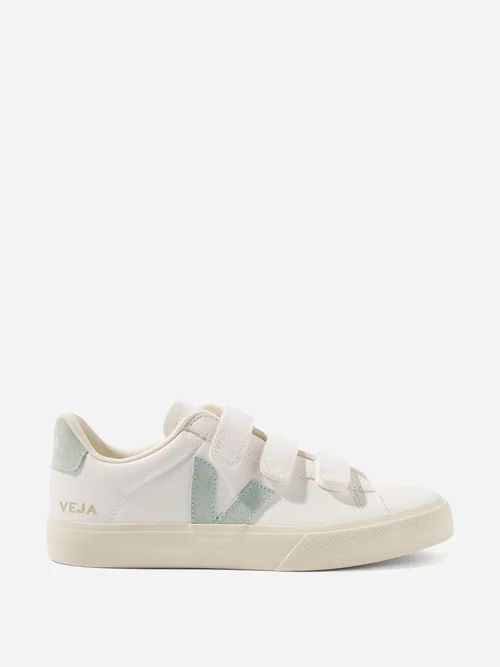 Veja - Recife Velcro Leather Trainers - Womens - White Multi | Matches (US)