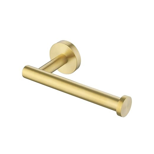 KES Bathroom Toilet Paper Holder Brushed Brass Wall Mount Toilet Roll Holder SUS304 Stainless Ste... | Amazon (US)