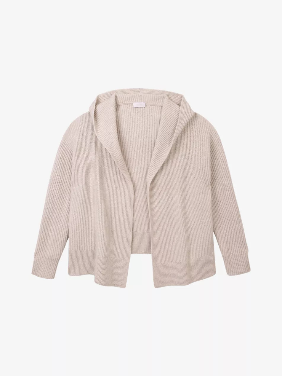 Hooded Ribbed Wool And Cashmere-Blend Cardigan | Selfridges