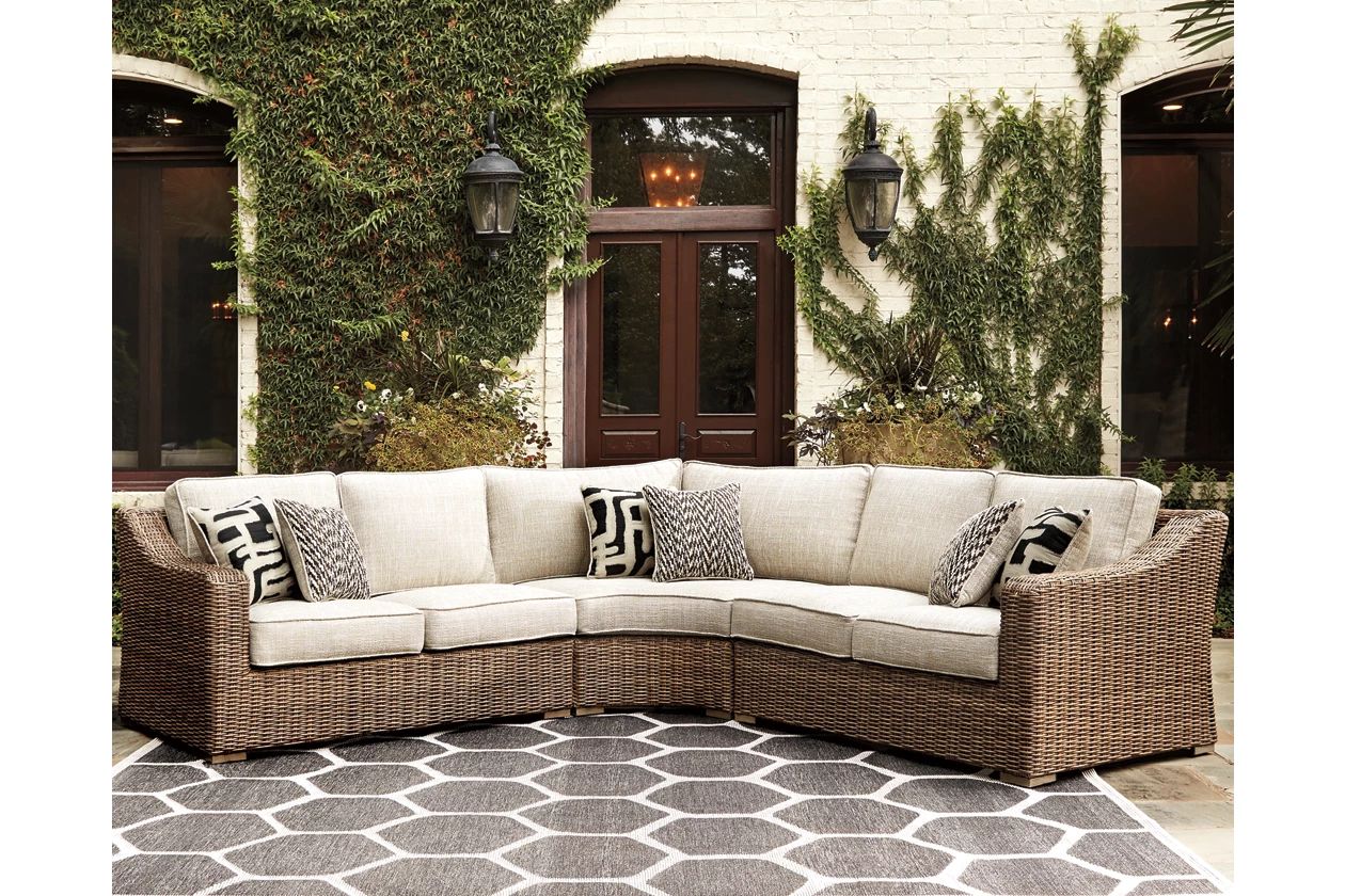 Beachcroft 3-Piece Nuvella Outdoor Sectional | Ashley Homestore