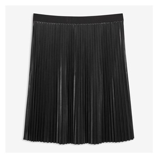Women+ Pleated Skirt in JF Black from Joe Fresh | Joe Fresh