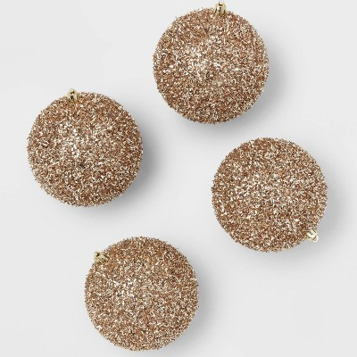 9pc Tinsel Ball Christmas Tree Ornament Set White - Wondershop™ | Target